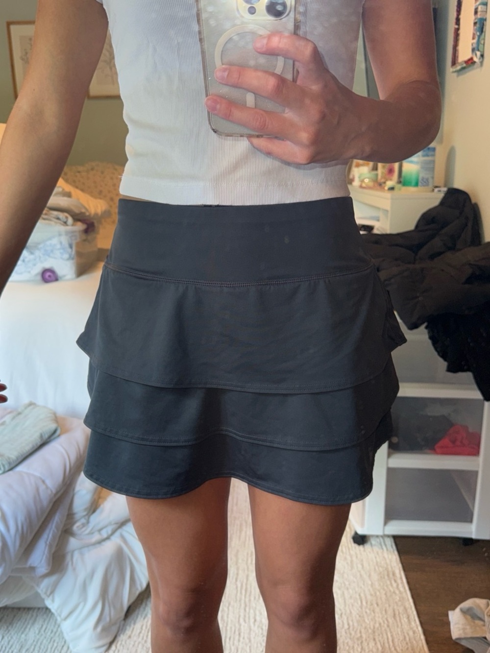 Athleta Black Performance Waistband Skort